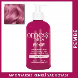 Omega Plus Bad Girl Pembe Amonyaksız Renkli Saç Boyası 250ML